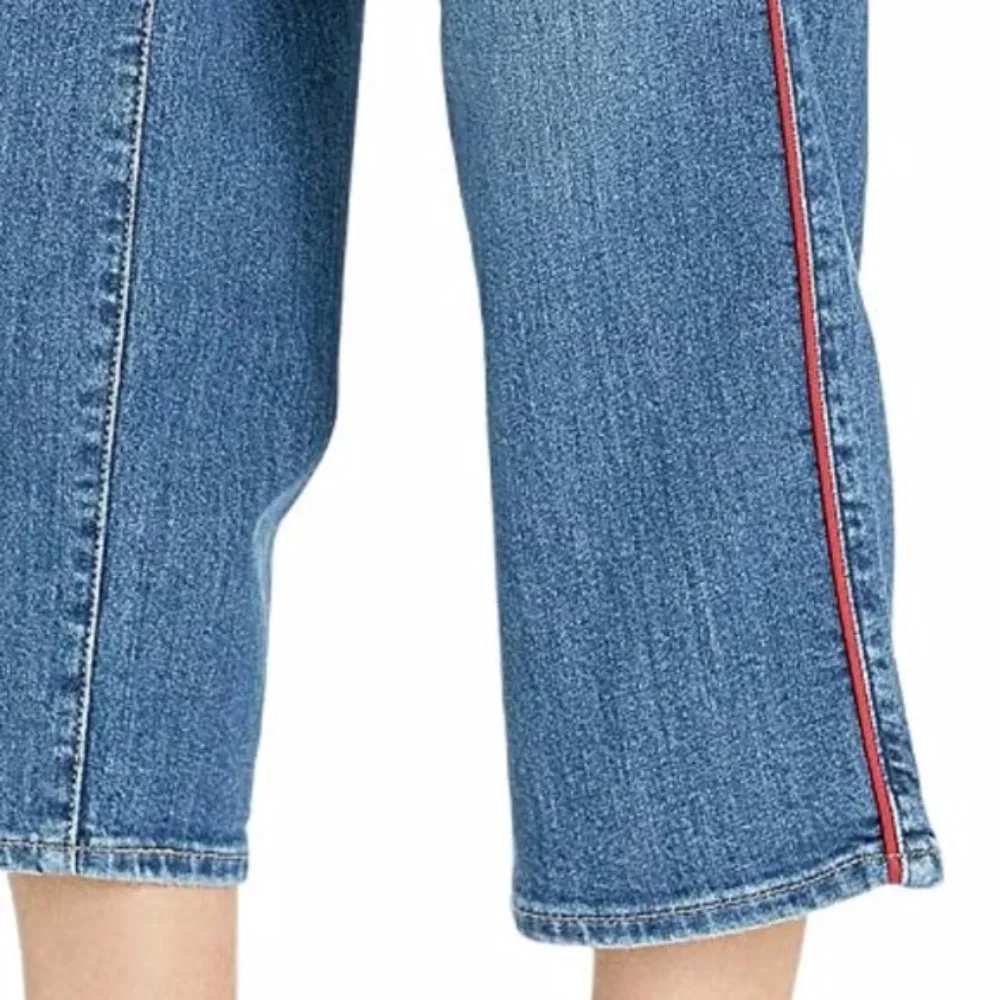 NWT  Levi's Mile High Wide Leg High Waisted Red Side Stripe Jeans